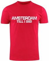 Amsterdam Till i Die Rood T-shirt