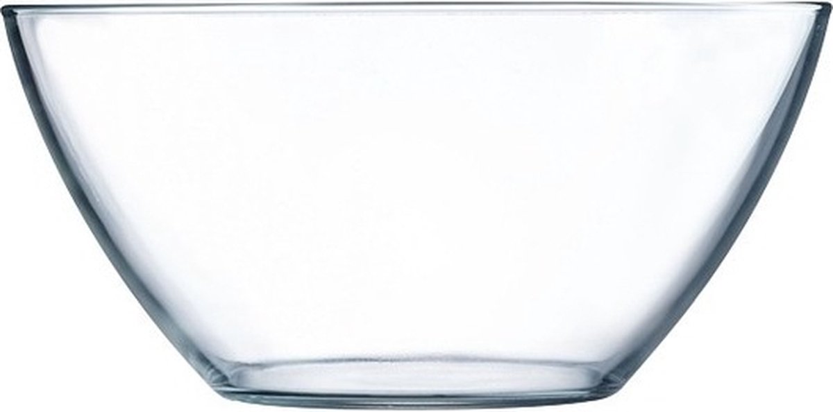 Luminarc salade schaal - glas - 28 cm - rond - serveerkom - keuken accessoires