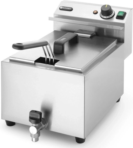 Hendi Frituurpan 8 Liter - Friteuse Profi Line - 230V / 3,5kW - 30,5x51,5x(H)35cm
