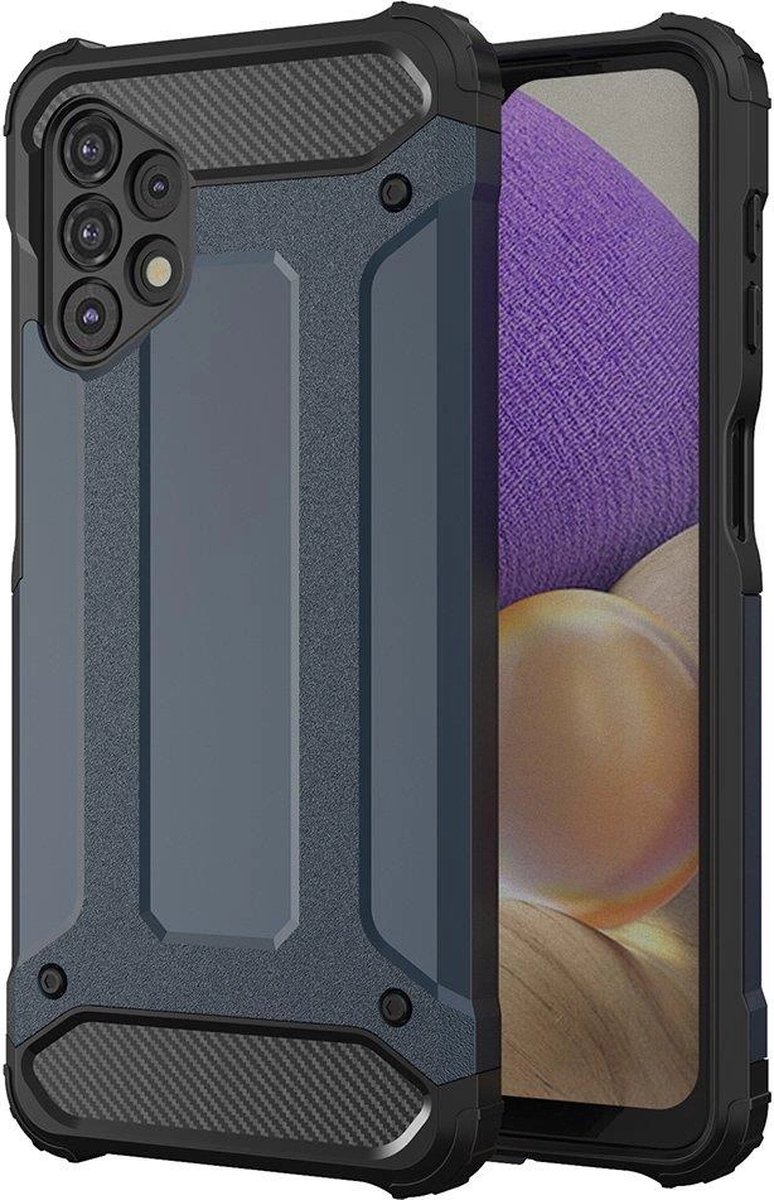 Hybrid - Armor - gepantserde hybride case cover voor Samsung Galaxy A53 5G blauw