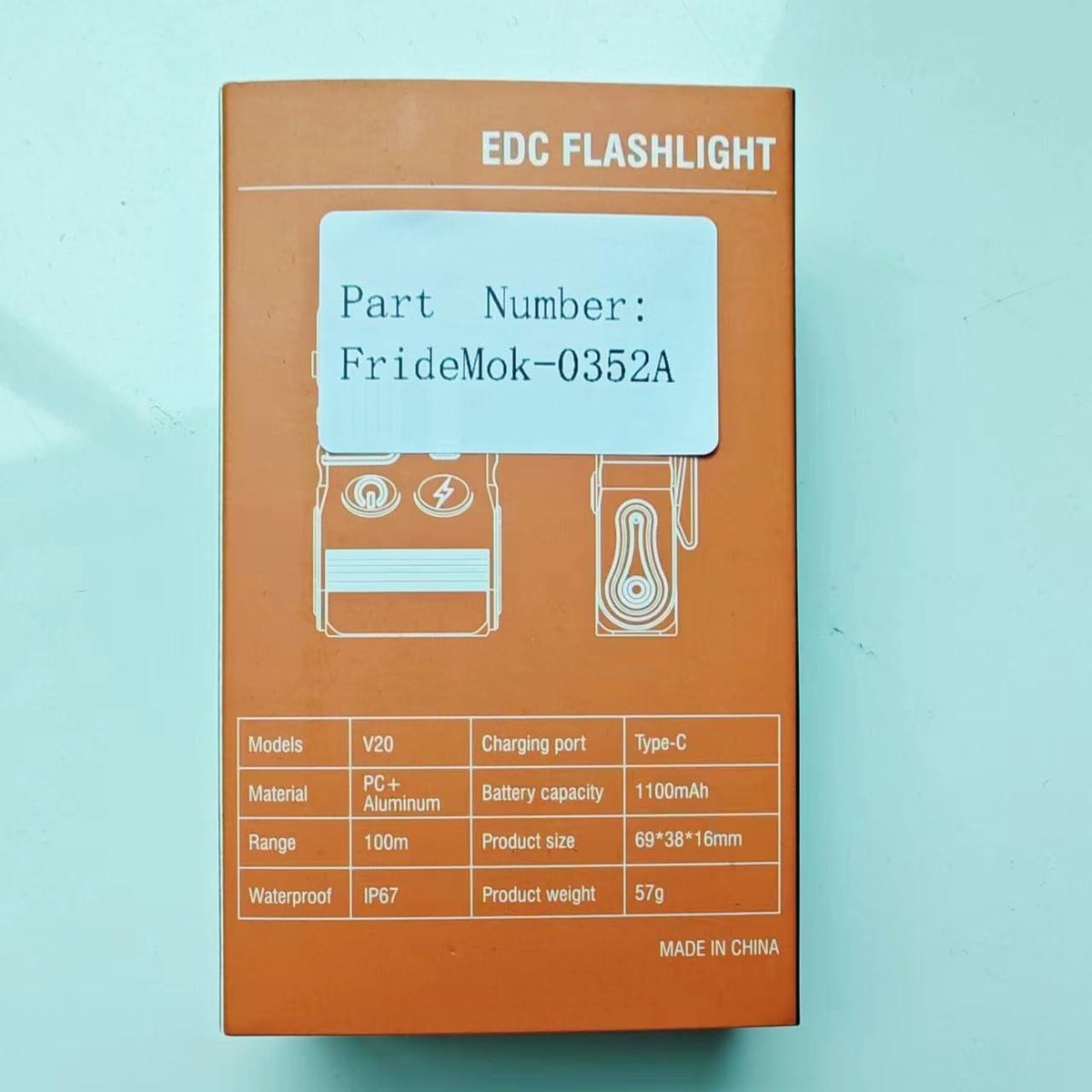 BORUIT V20 Mini Zaklampen, 180° Roterende, 110dB Piep Alarm, 1000 Lumen Zaklamp met Magnetische, IP67 waterdicht, voor Kamperen Noodgevallen Buiten (zwart