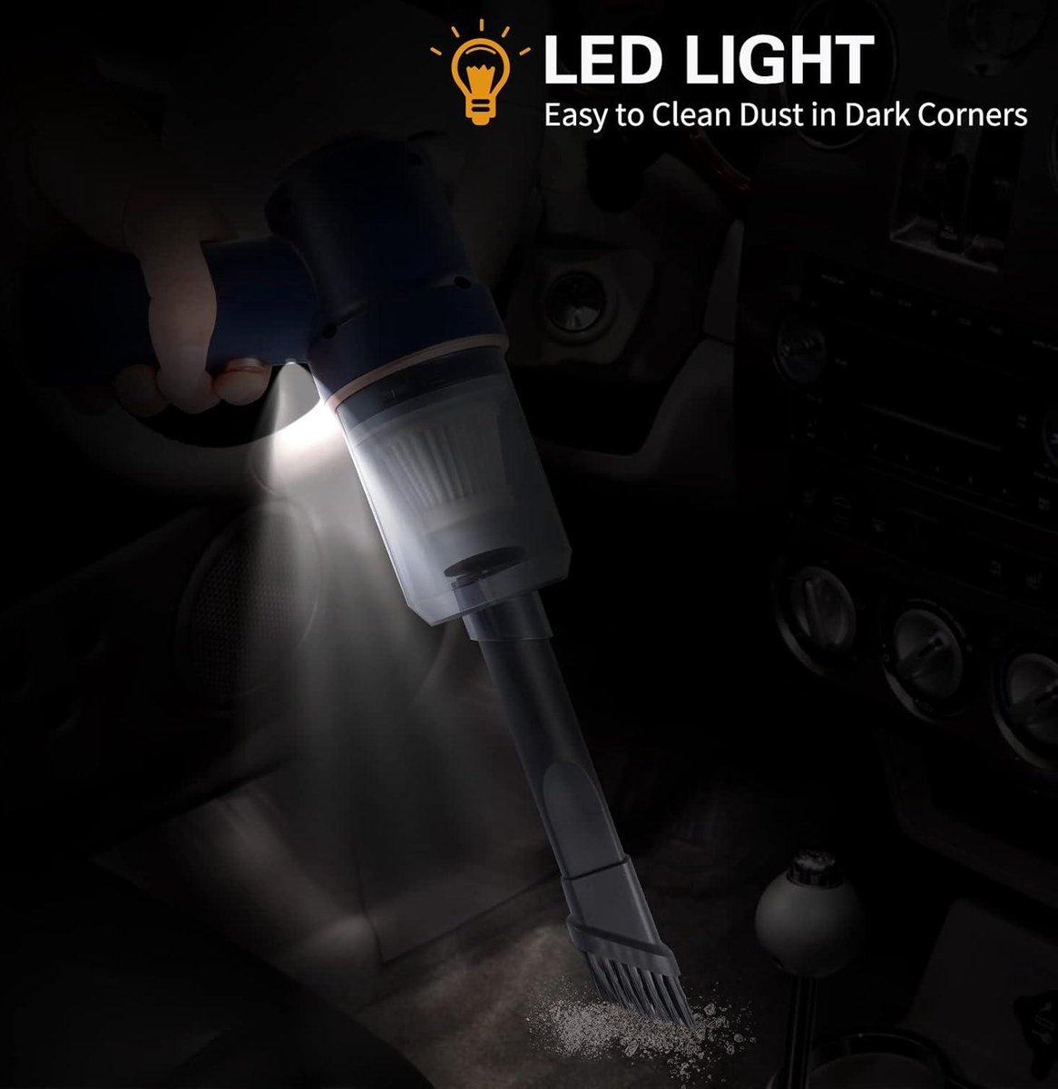 Krachtige Handheld Vacuum Cleaner 2 in 1 - Lichtgewicht voor - afbeelding 3