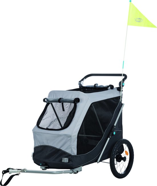 Trixie - hondenfietskar - opvouwbaar - grijs - 103X74X95 CM