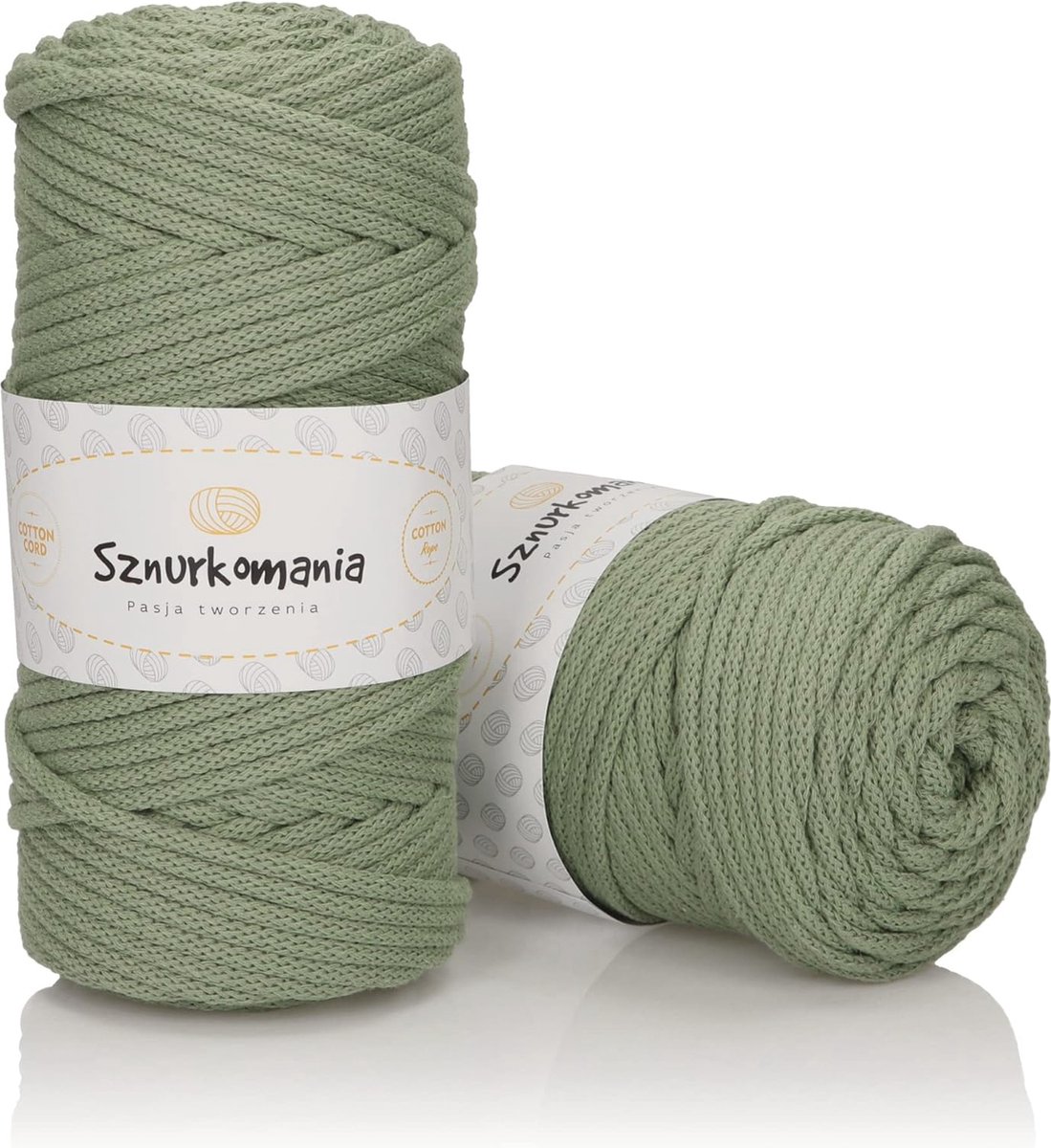 Goedkoopste Macramé Katoenen Garen 5 mm - 100 m in 46 Kleuren - Gevlochten Koord voor Knutselen
