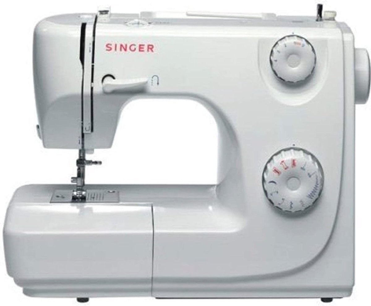 Automatische naaimachine met 4 standen, variabele steekbreedte en achteruitnaaien - Wit