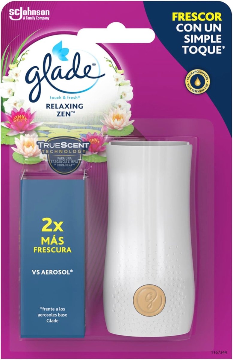 Goedkoopste Luchtverfrisser One Touch apparaat met navulling - Relax Zen geur, 10 ml