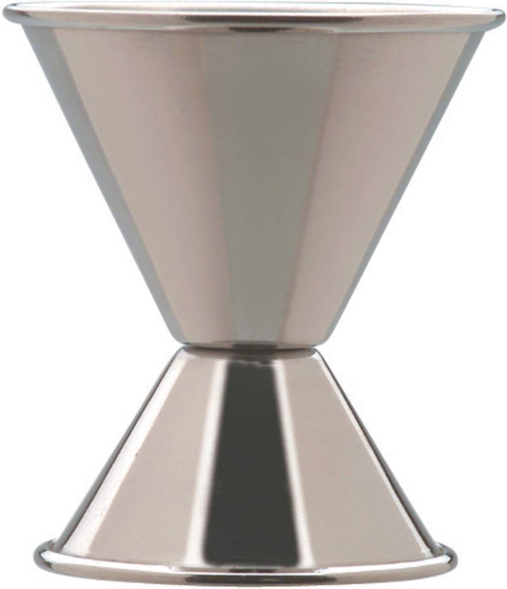 Dubbele Jigger 3/4 oz & 1.1/2 oz Capaciteit - 12 Stuks RVS