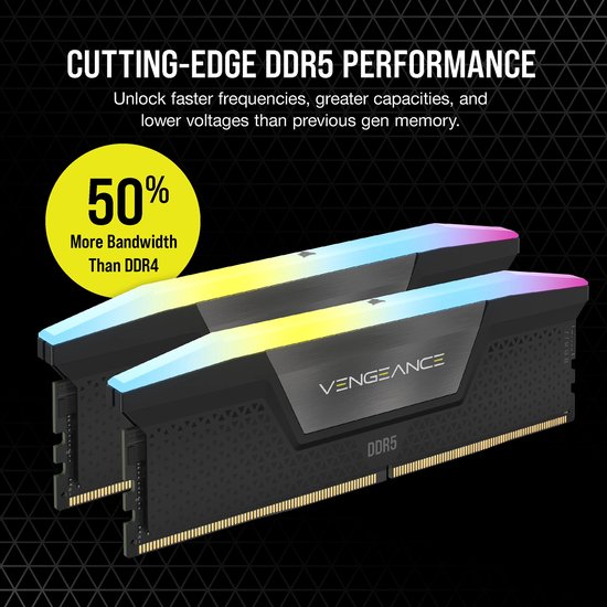 Corsair Vengeance - RAM-geheugen - 16GB - 2 x 8 GB - DDR5 - 5200