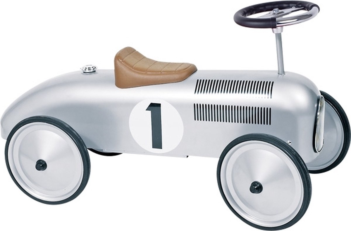 Goki Retro Loopauto Zilver