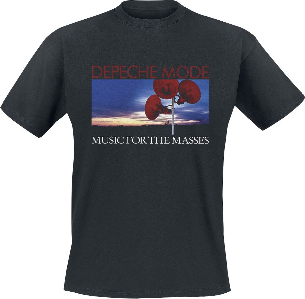 Depeche Mode Music for the masses Heren T-shirt - zwart - 3XL