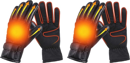 Verwarmde elektrische handschoenen met touchscreen voor buitenactiviteiten - Waterdichte handwarmers voor skiën en motorfiets