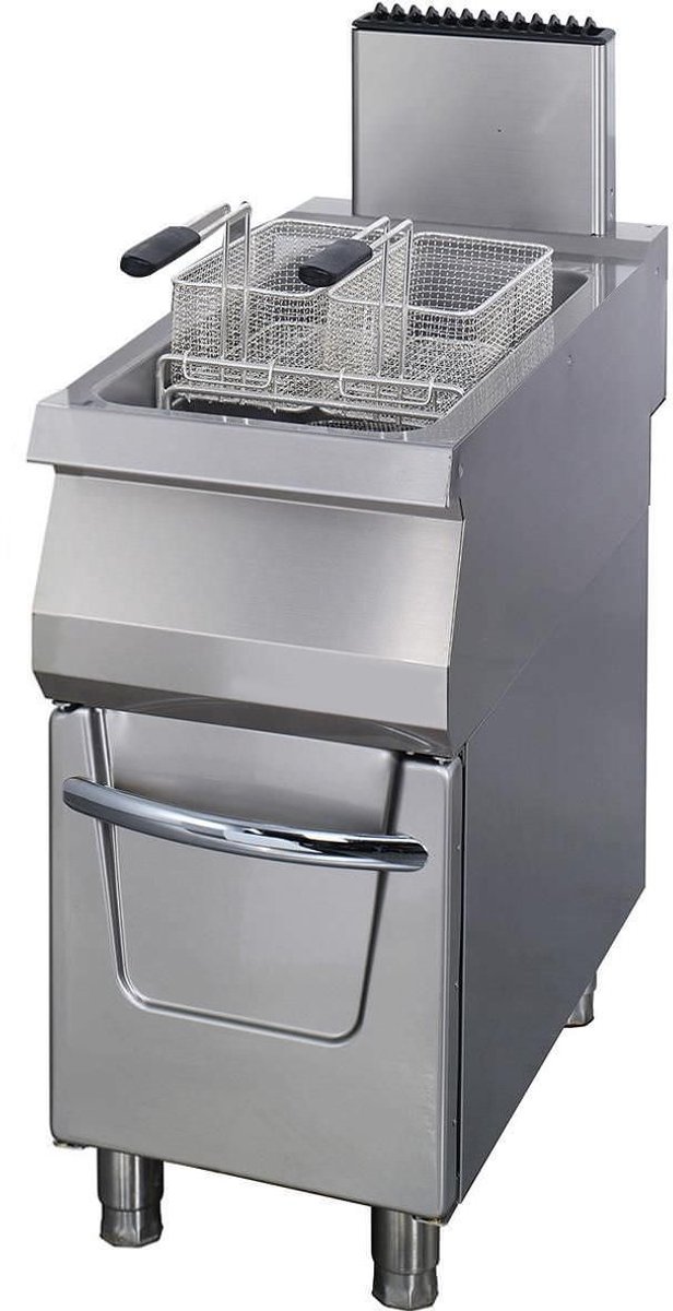 Premium Friteuse - 1 x 22 L - Enkel - 90 cm Diep - met Tapkraan - Gas