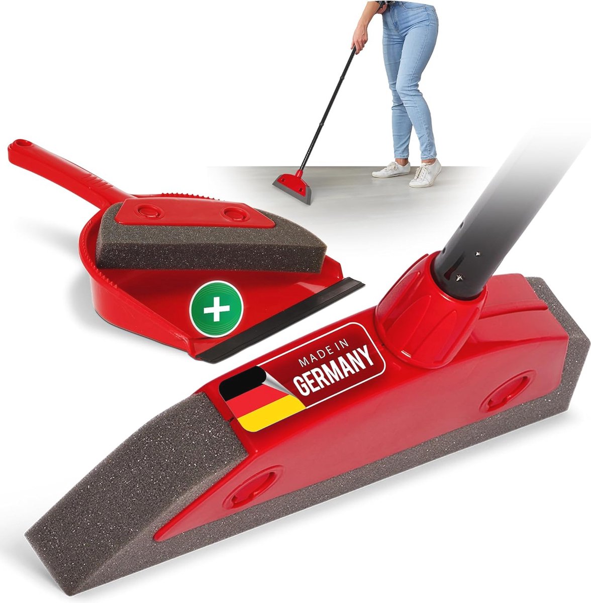 Goedkoopste Schuimbezem voor het Vegen van Hondenhaar en Kruimels - Telescopische Handveger voor Binnen en Tapijt