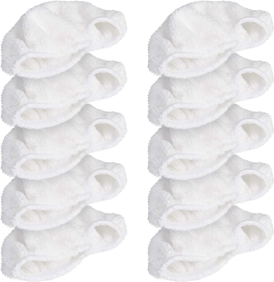 Set van 10 microvezelpads voor stoomreinigers - Wasbare doekjes voor vloer- en wandreiniging