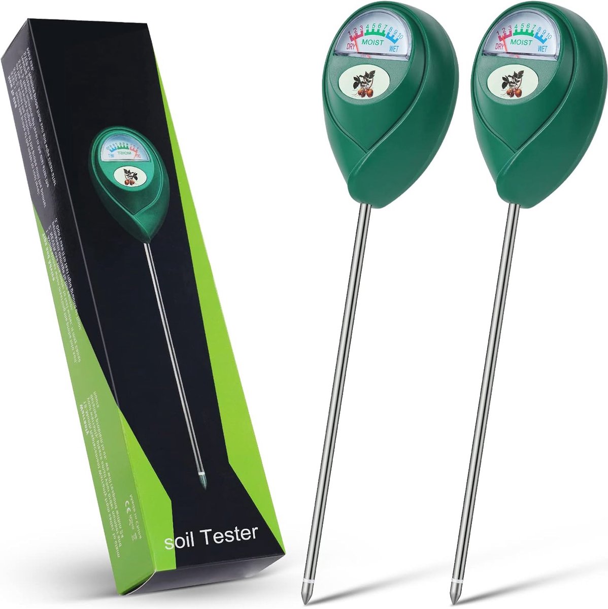 Nauwkeurige bodemvochtigheidsmeter - 2 stuks voor optimale plantverzorging