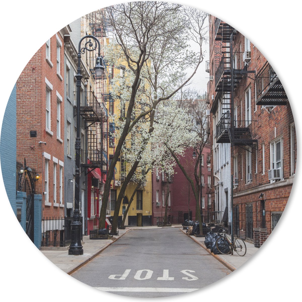 Muismat rond 50x50 cm - Mousepad New York - Amerika - NYC - Ronde muismatten
