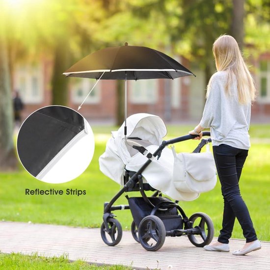 Wasserdichter Kinderwagen-Schirm Mit UV-Schutz - Universal Clip Für Strandkörbe