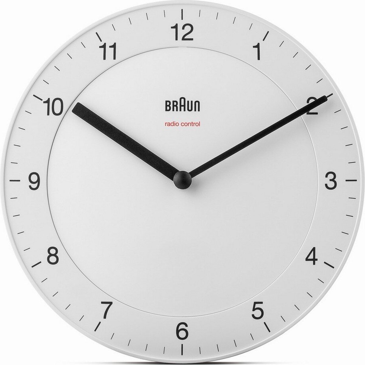 Braun BC06W-DCF - Wandklok - Analoog - Radiogestuurde tijdsaanduiding - Wit