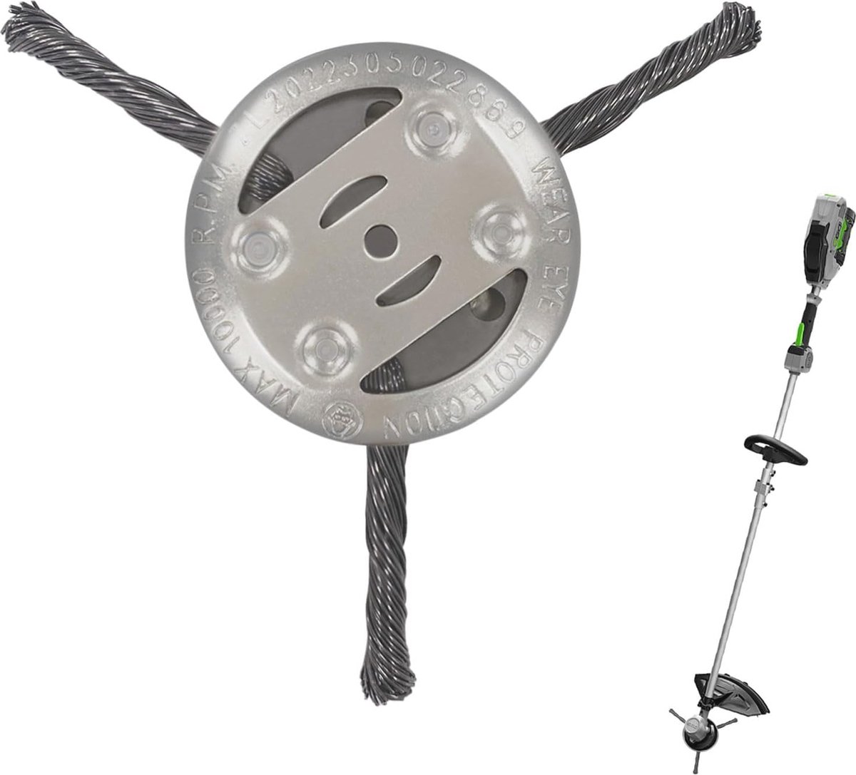 Professionele Grastrimmer Freeskop - Onkruidborstel met 3 Koppen voor Effectieve Tuinverzorging