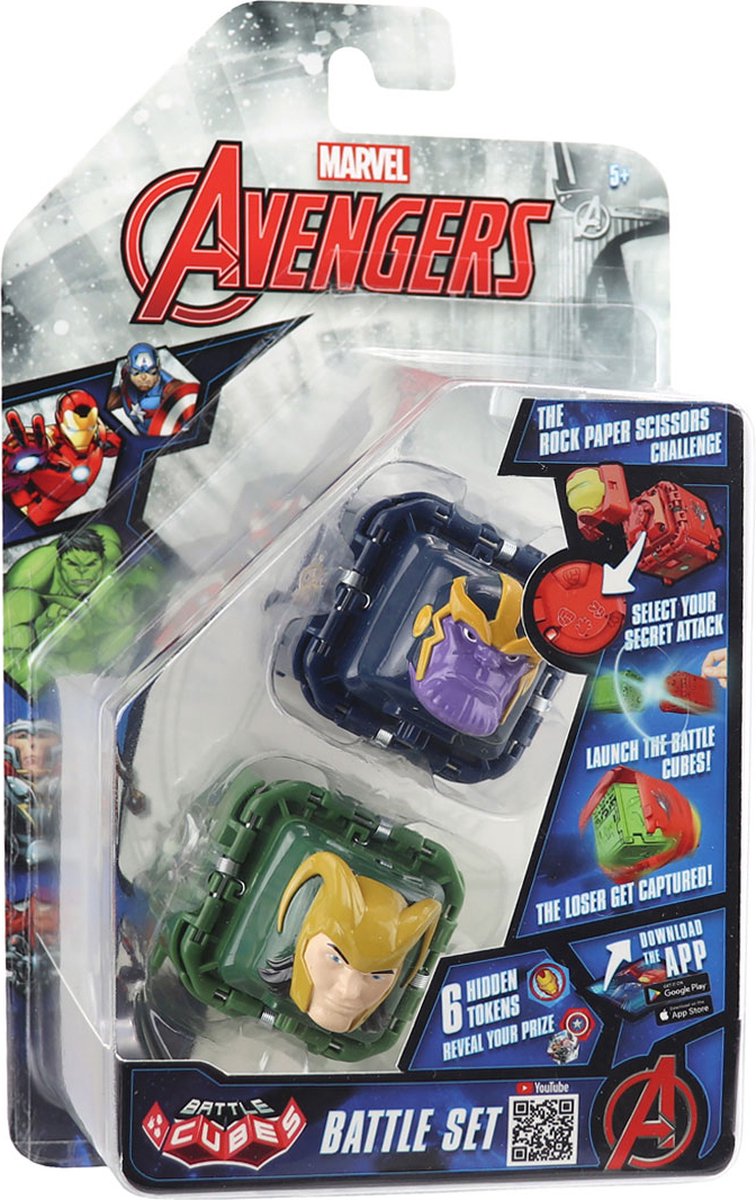 Marvel Avengers Battle Cubes - Thanos Vs Loki 2 Pack - Speelfiguur - Battle Set