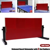 Tafeltennis retourbord | tafeltennis rebound board met 8 rode rubbers