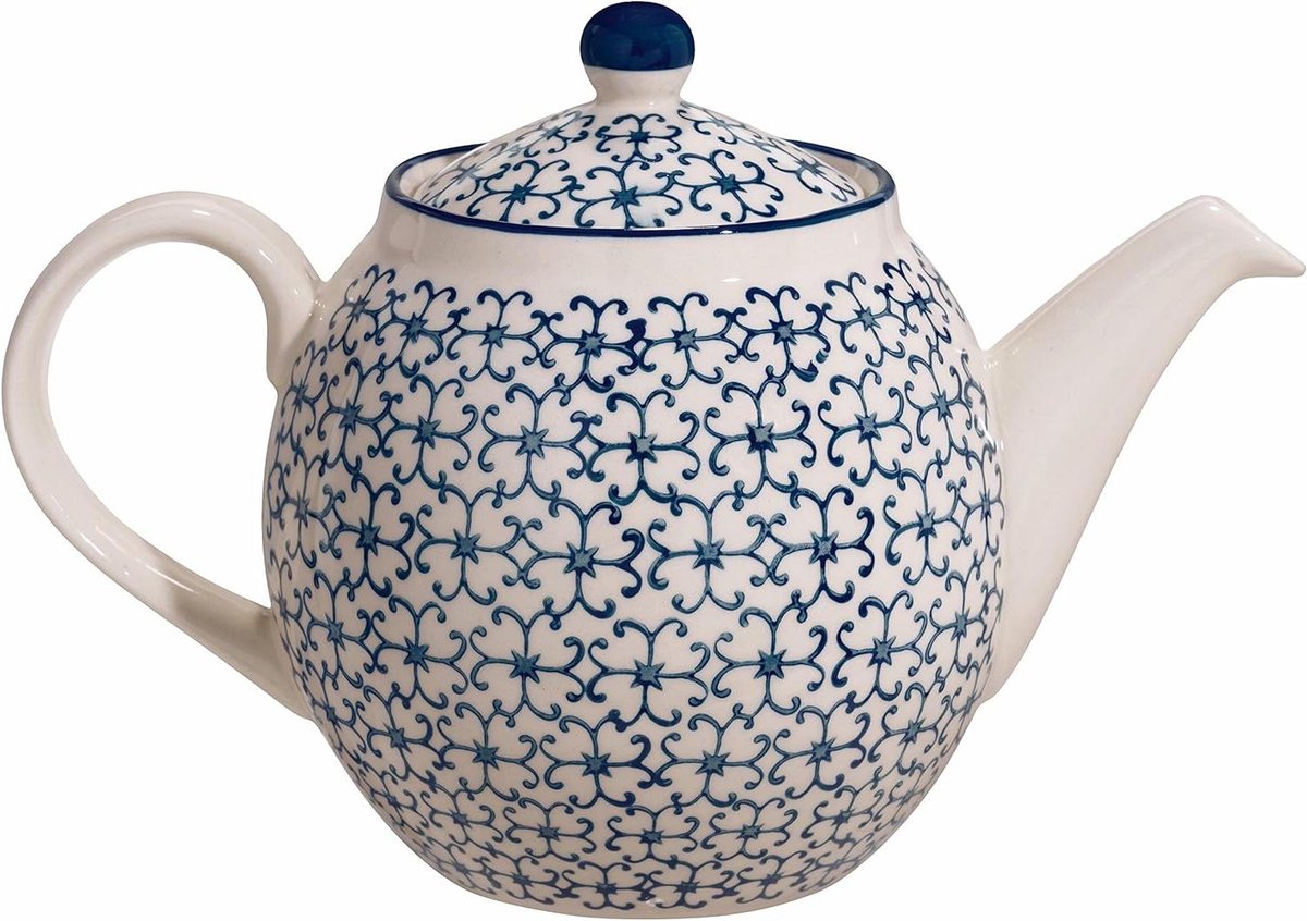 Theepot Kristina saffierblauw inhoud ca. 12 L - Bloomingville