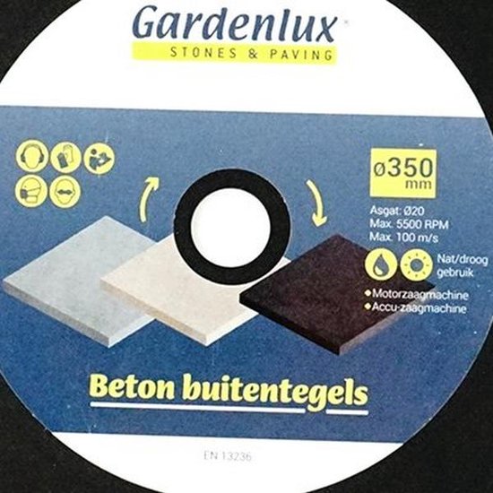 Turbo beton zaagblad dia. 125 cm asgat 22 mm van turbo — afbeelding 2
