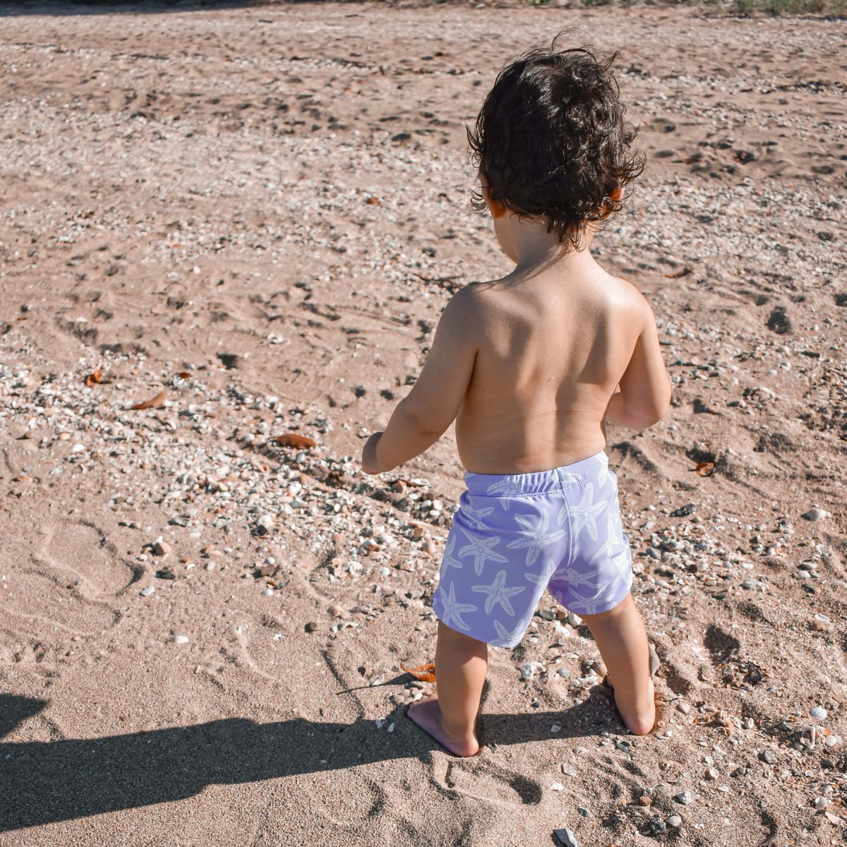 Swim Essentials Zwemboxer/Zwembroek Jongens - UV Zwemkleding Jongens - Lila Sea Star — afbeelding 4