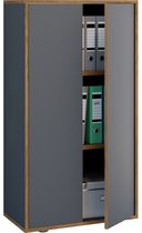Houten kantoorkast Dossierkast Kantoormeubilair Kast Salia 3-voudig breedte 60 cm Draaideuren