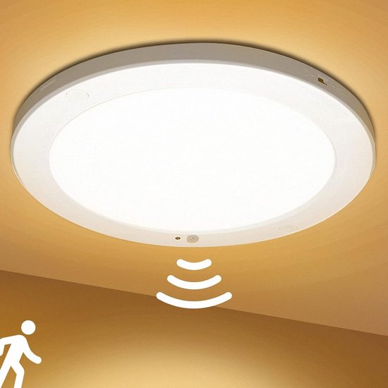 Lampara de Techo LED de Montaje Empotrado 30cm, 3 Modos de Iluminación