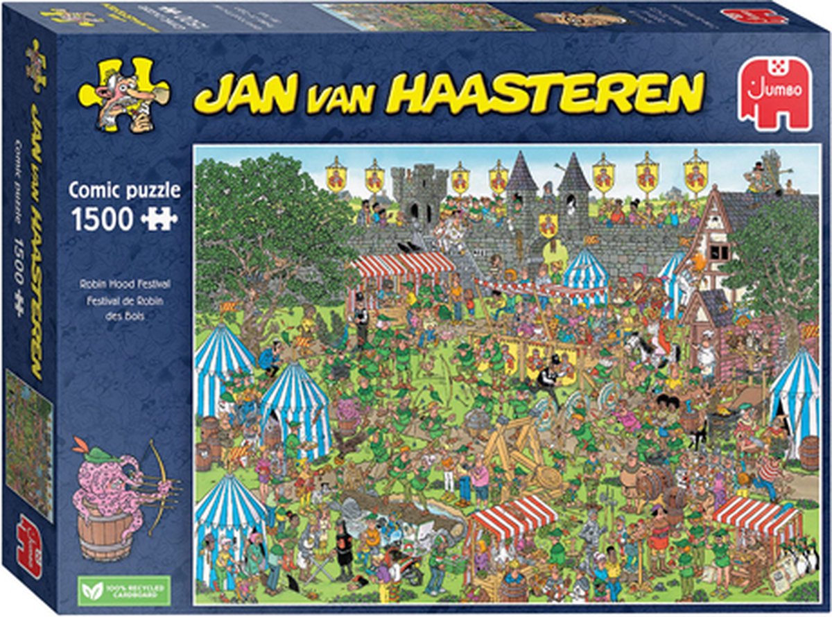 Jan van Haasteren - Robin Hood Festival - 1500 stukjes - Puzzel - Legpuzzel