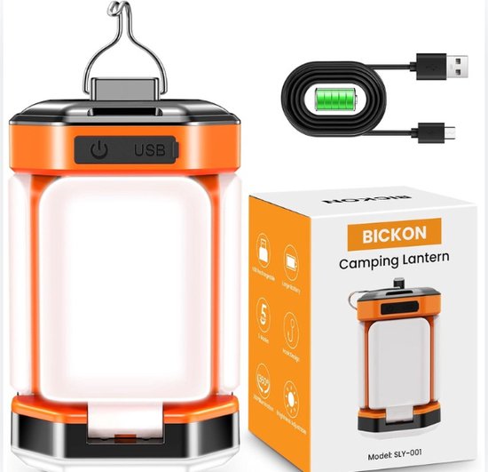 Idena 50126 - LED Campinglaterne in Weiß, Lampe für Innen