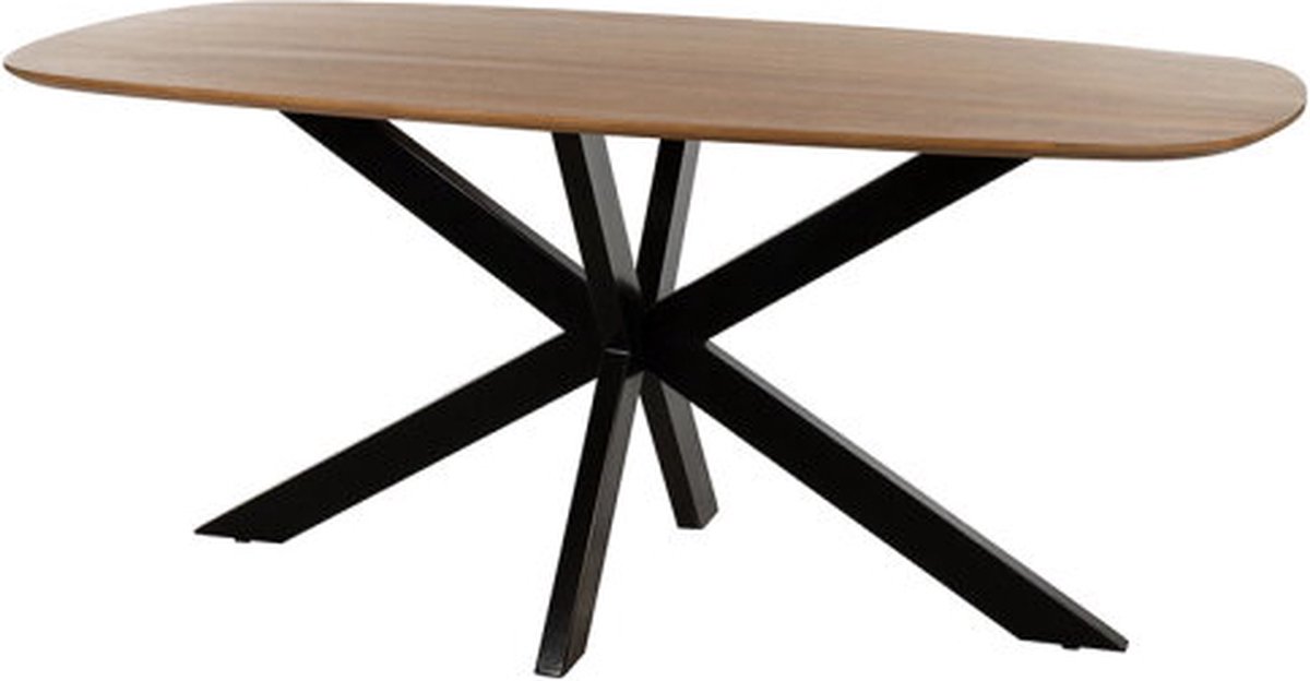 Eettafel Akagi 160 cm Deens ovaal mangohout - Naturel