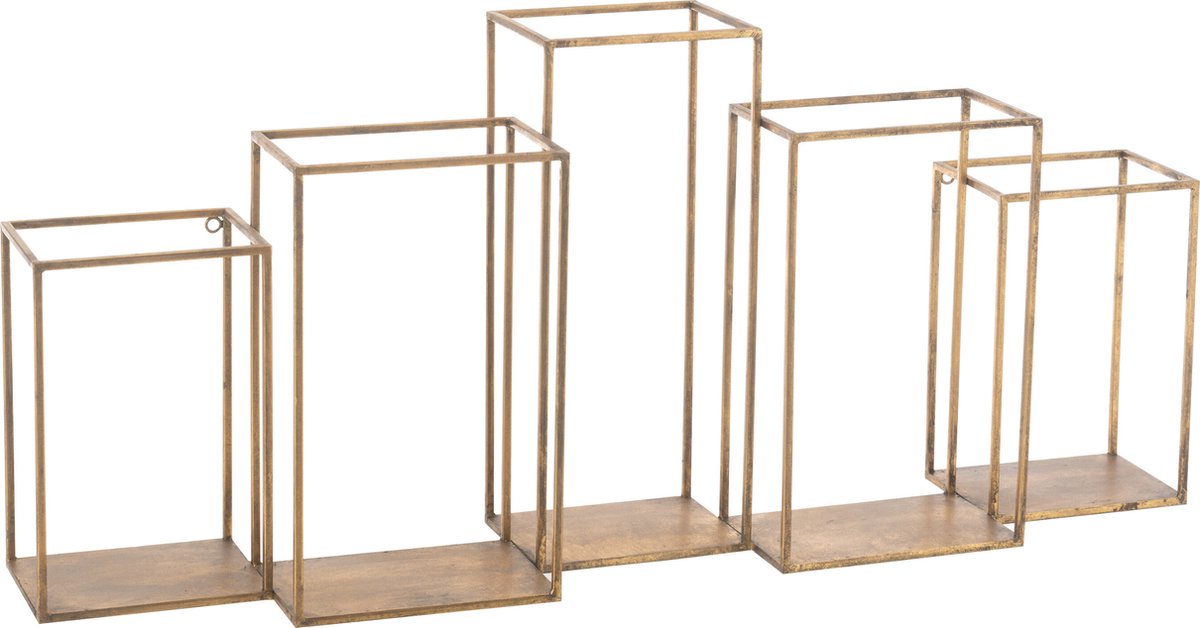 J-Line rek Multiple - ijzer - goud