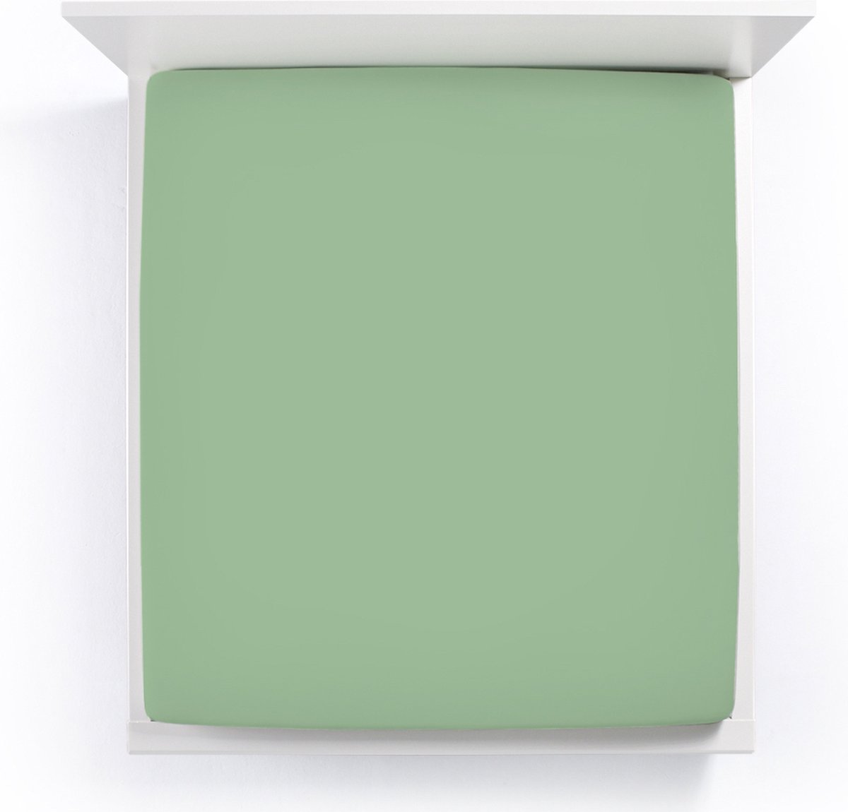 Bella Donna Jersey La Piccola Topperhoeslaken 160x190-200 cm olijf-0533