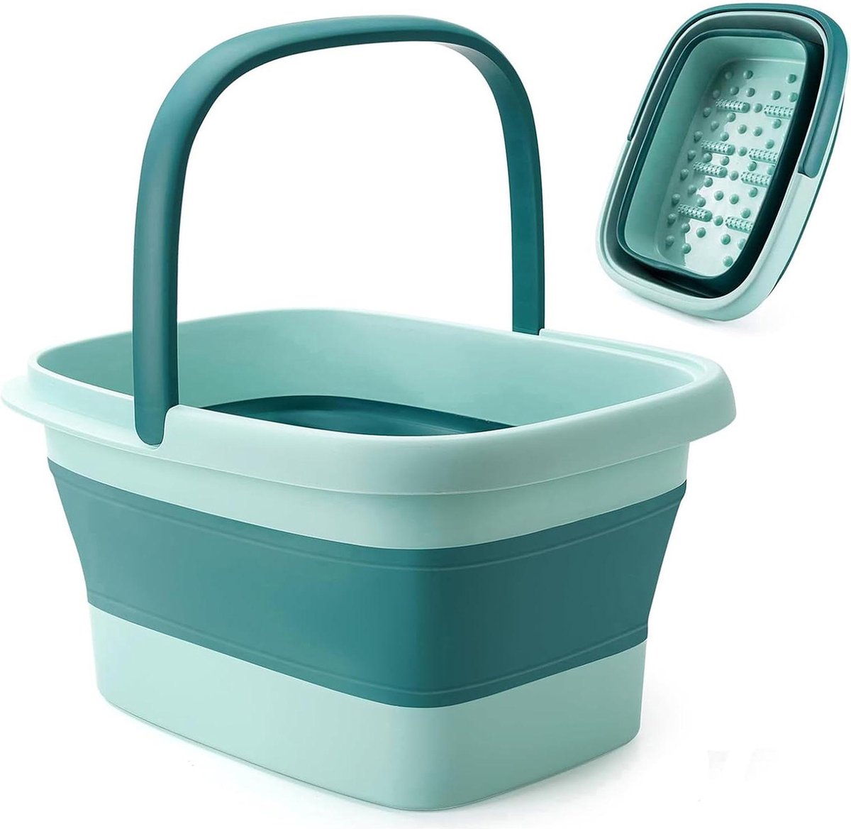 Goedkoopste Opvouwbaar voetbad met massage - inklapbaar - groen - revitaliserend voetbad bath bucket
