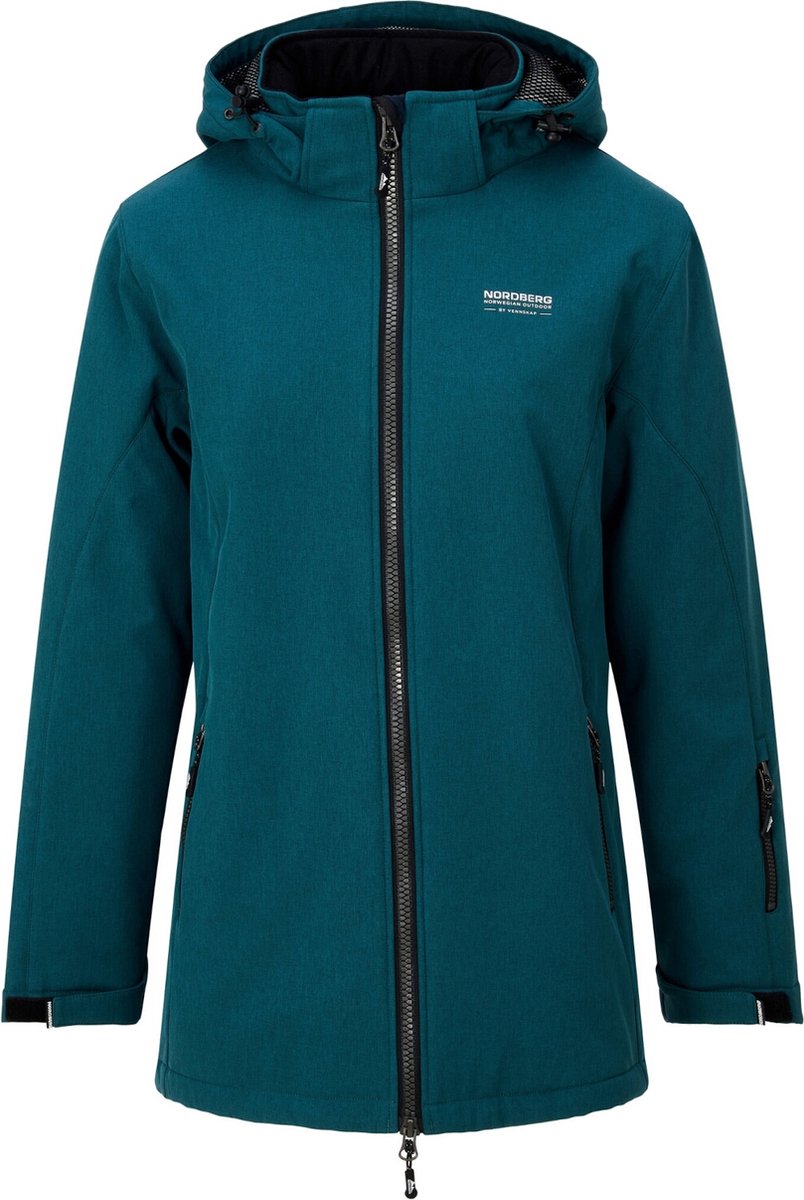 Nordberg Olla Dames Gevoerde Softshell Ls04601-ln - Kleur Blauw - Maat 3XL