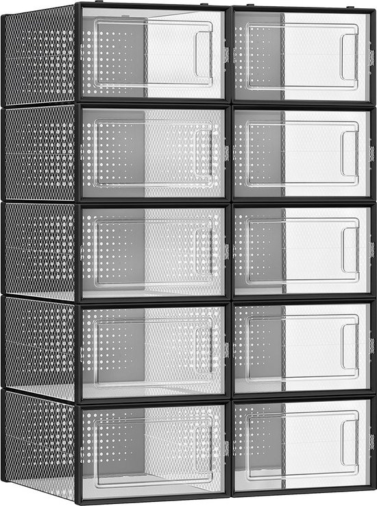 Attelite X-Large Clear Plastic Shoe Boxes - Nederlands