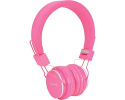 AV:Link CH850-PNK educatieve school kinderhoofdtelefoon met volumebegrenzer en microfoon