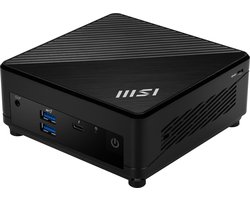 msi cubi 5 12m003beu  barebone pc  core i3 1215u  geen ram ssd en os  zwart