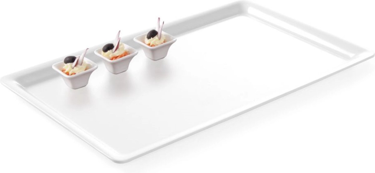 HENDI Gastronorm trays – slanke rand – hygiënisch en stootvast – 530x325x20 mm