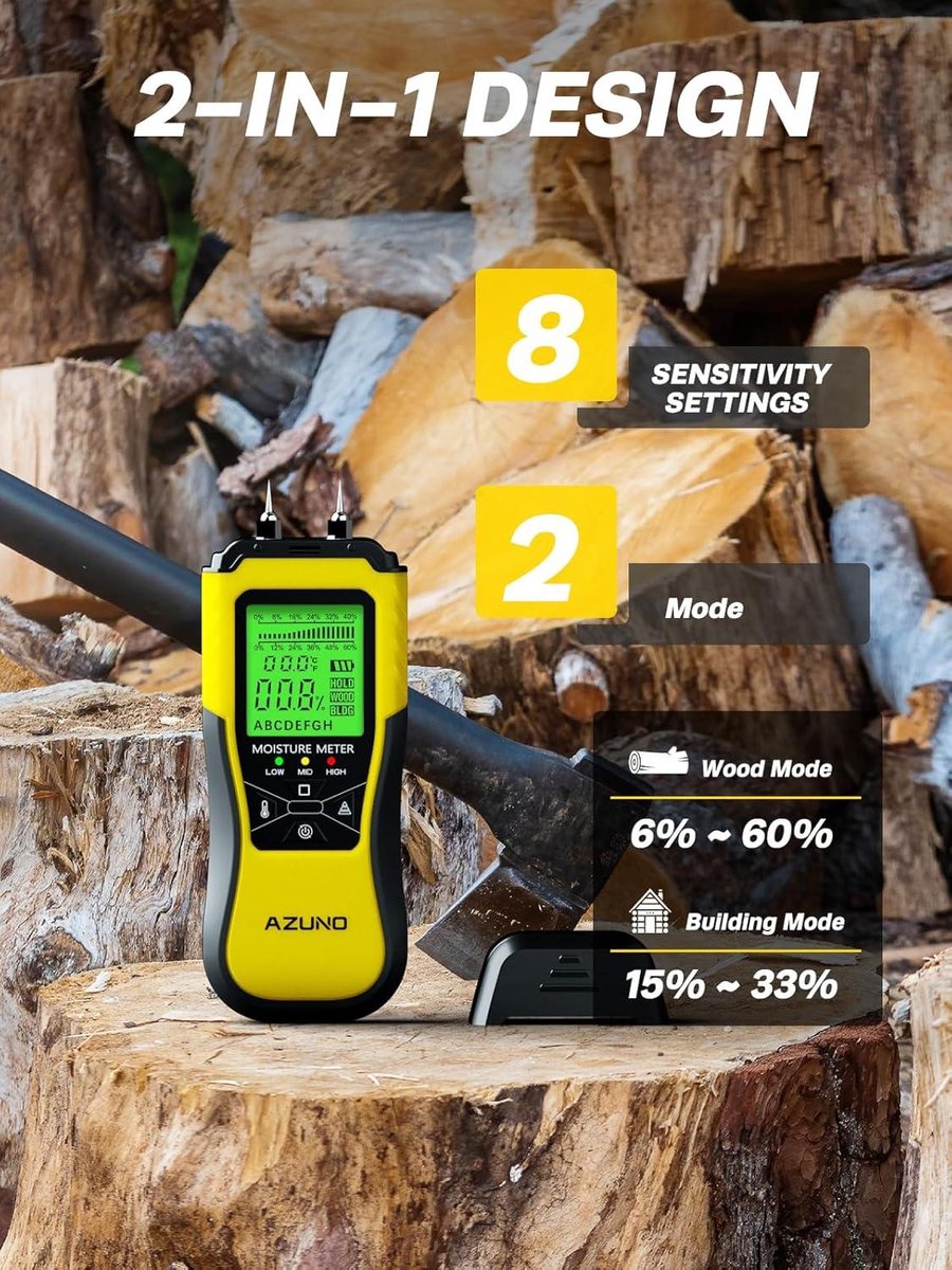 Vochtmeter voor het bepalen van hout- en bouwvocht - Geerts