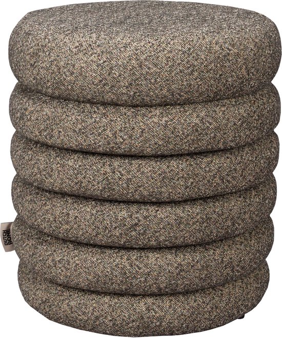 Pouf Fougère Dutchbone Zwart