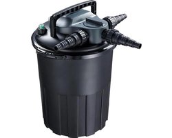 Green Harmony Druktfilter met PL 24 Watt UV-C en Backwash Functie - Eenvoudig Onderhoud - Max. Flow 6 m3 per Uur - Max. Vijver 12 m3 - Afmeting Ø41 x 51 cm - Voor Vijvers Zonder Koivissen Green Harmony - Vijverfilter 2.0