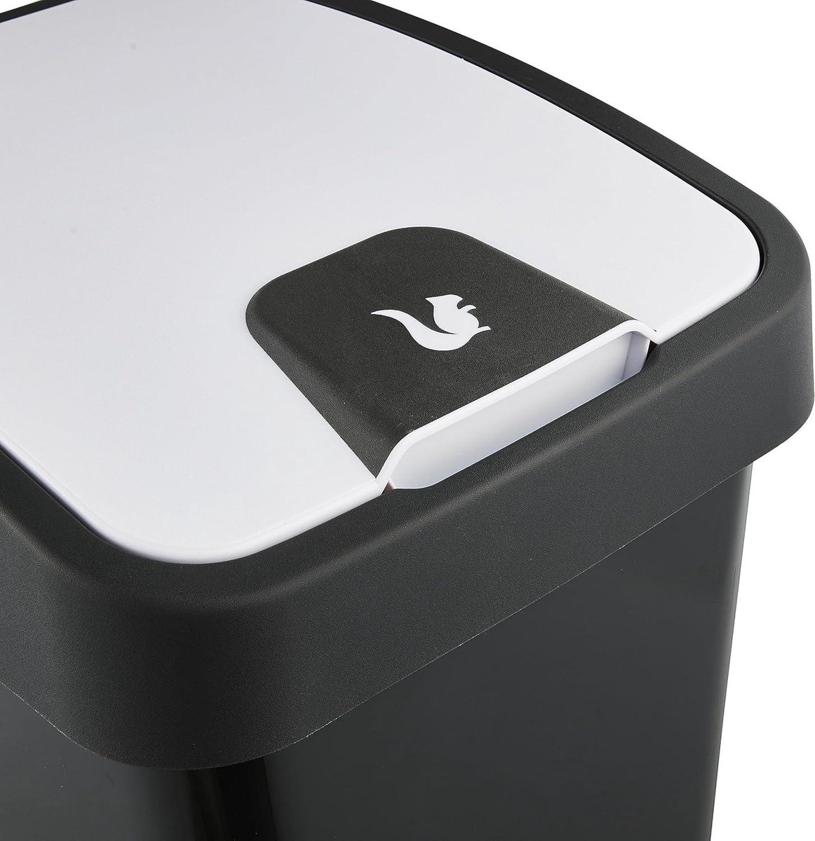Afvalbak met klepdeksel soft-touch 60 liter - Magne grafietgrijs