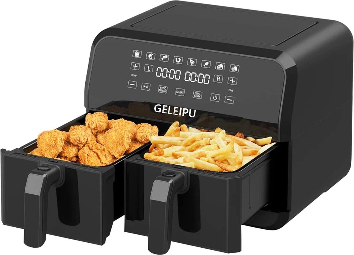 Instinct® Airfryer XXL - 8 Kookinstellingen, Anti aanbak laag, Vaatwasmachinebestendige Mand, Auto Uitschakeling, 1700W - 8L