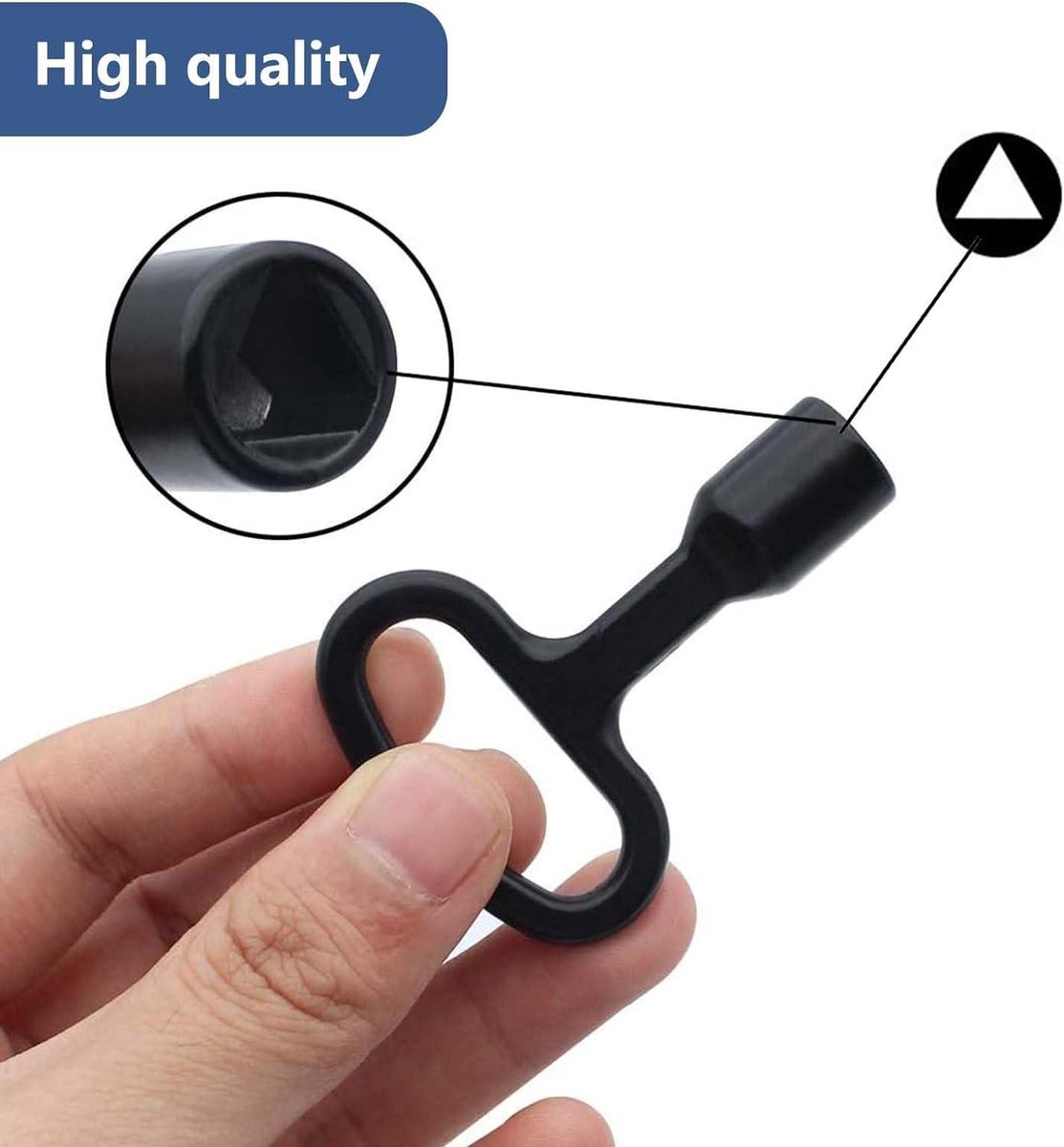 Clé à Douille Triangulaire Universelle, Poubelle En Métal, 2