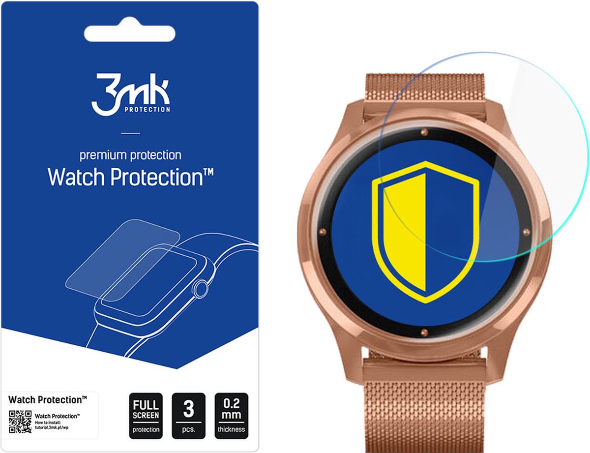 Garmin Vivomove Luxe - 3mk Watch Protection v. FlexibleGlass Lite