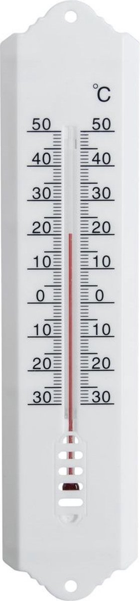 Universele Thermometer Wit 25 cm - voor Binnen en Buiten