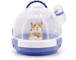 Hamsterkooi Draagbare Muizen Reiskoffer Kunststof Klein Dier Carrier - Paars